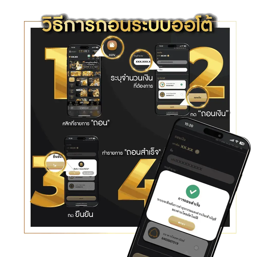 วีธีถอนเงินเเทงบอล UFABET